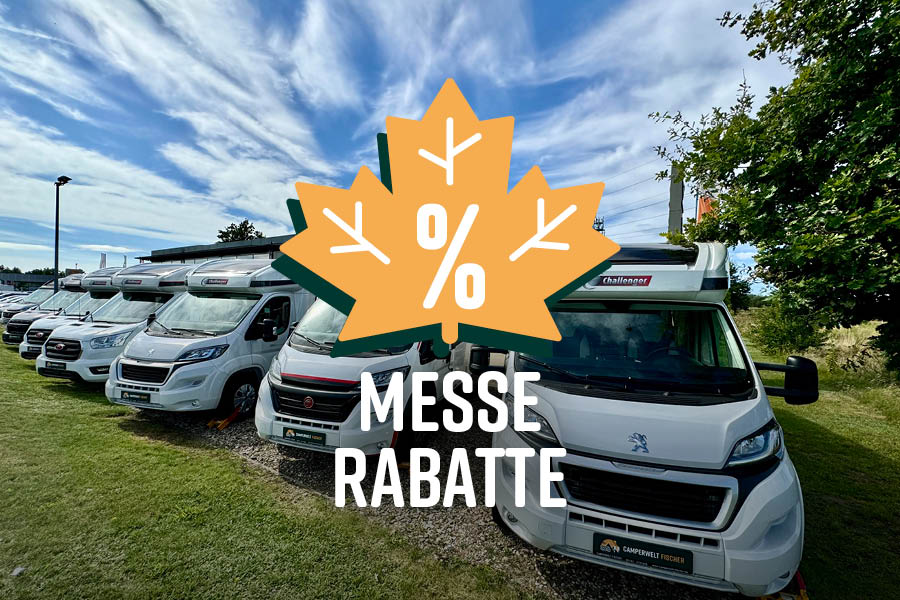 Das herbstliche Logo der Messe-Rabatte.