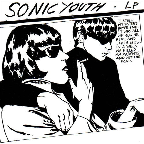 Sonic Youth "Goo", Geffen records 1990. Pochette réalisée par Raymond Pettibon.