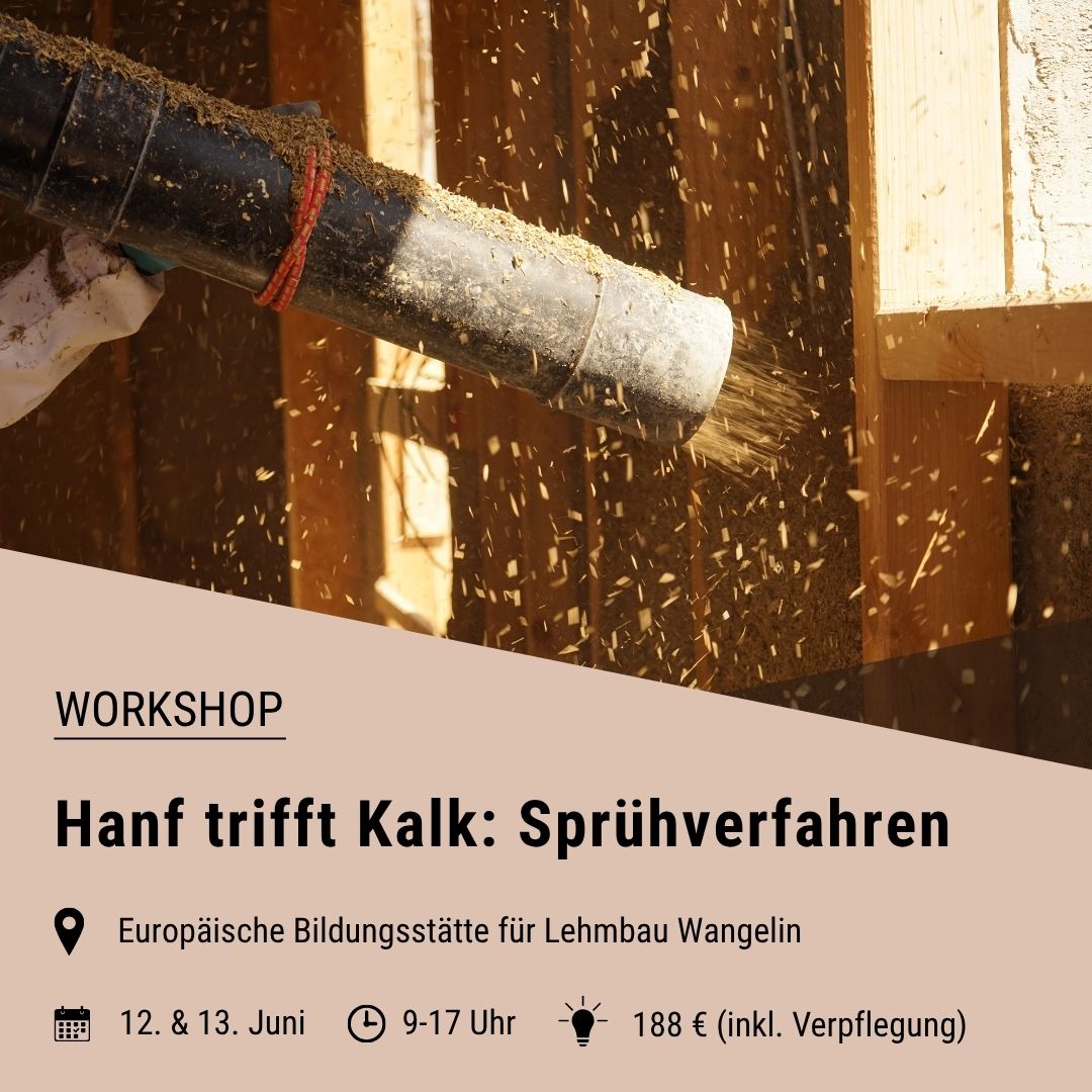 WORKSHOP | Hanfkalk Sprühverfahren