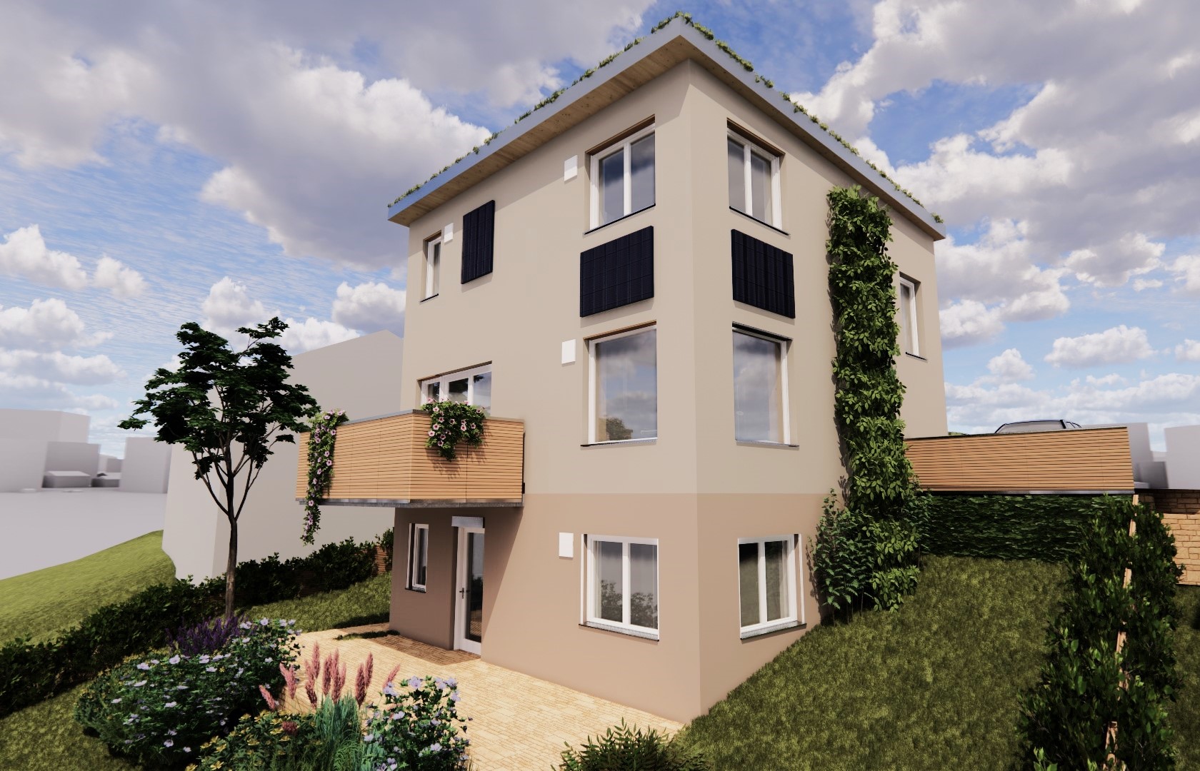 Hanfkalk-Neubau in Tübingen