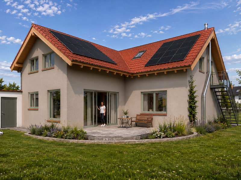 Neubau EFH mit Holz & Hanfsteinen