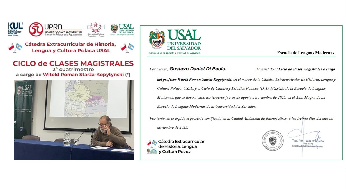 Ciclo de Clases Magistrales de la Cátedra Extracurricular de Historia, Lengua y Cultura Polaca