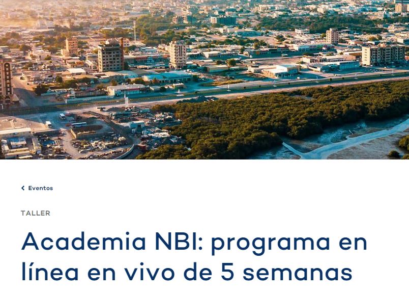 Curso virtual internacional: Contribución de la infraestructura no convencional a la adaptación climática y al desarrollo sostenible