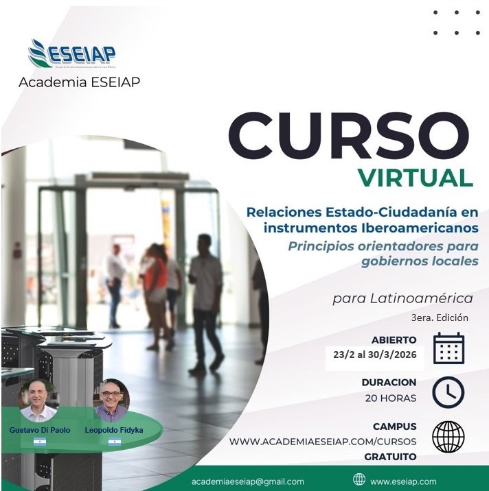 Edición 2026: Curso Virtual: Relaciones Estado–Ciudadanía en Instrumentos Iberoamericanos