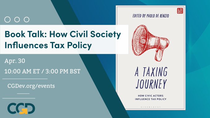 Presentación del libro: "Como influye la sociedad civil en la política tributaria" de CGD