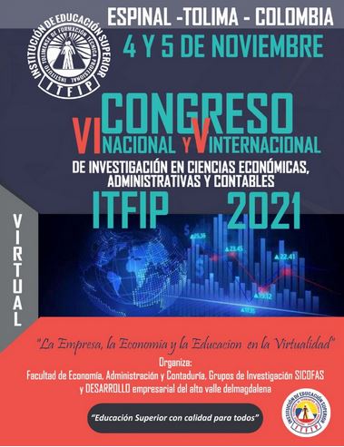 Programa del VI Congreso Nacional y V Congreso Internacional de investigaciones en Ciencias Económicas, Administrativas y Contables (Colombia)