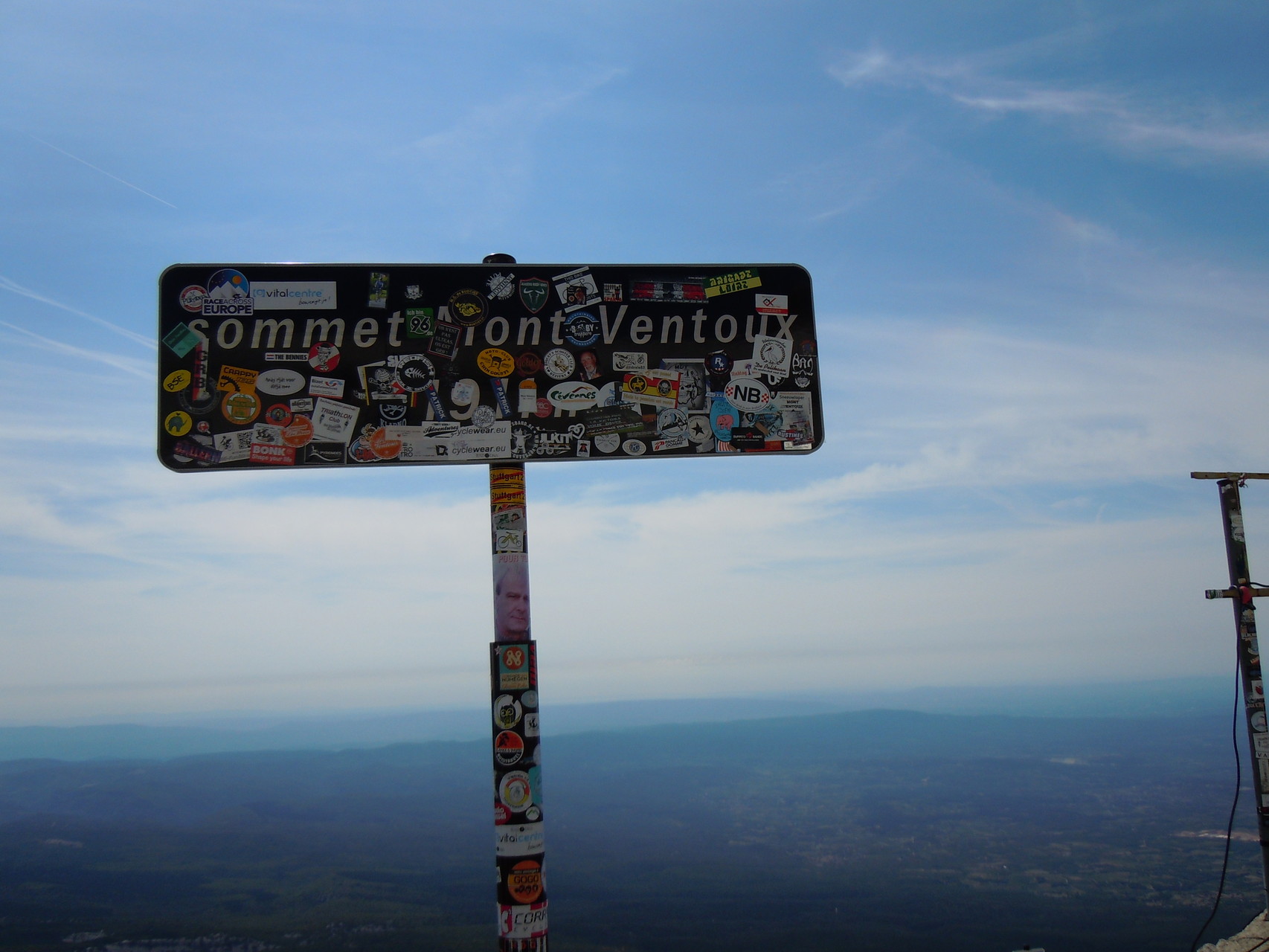 Le beau panneau du "Mont-Ventoux"