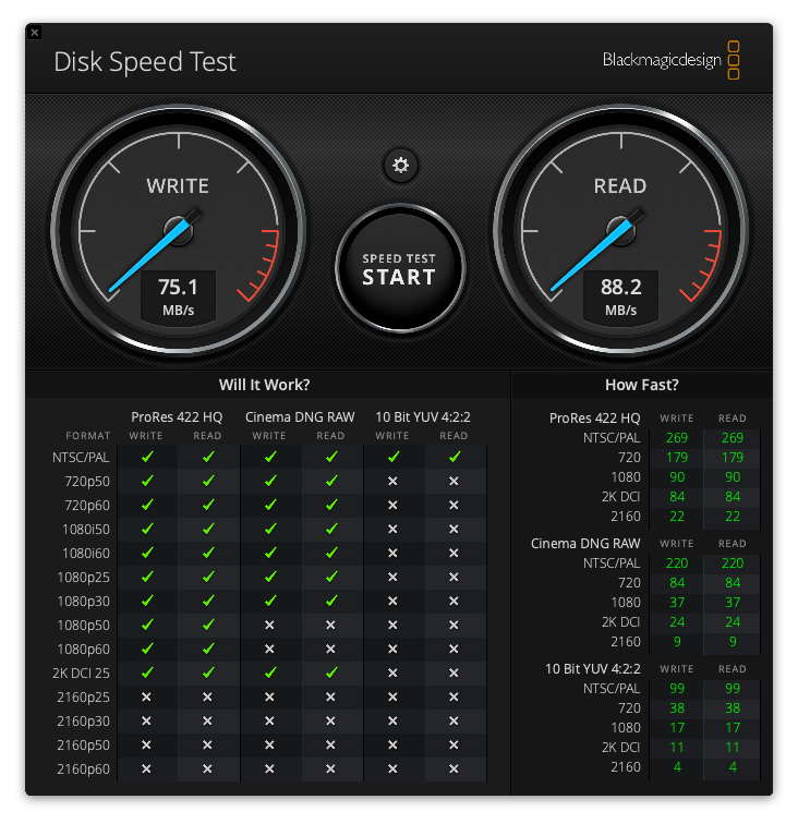 2.[USB3.1@Dock-->Thunderbolt2@iMac] MARSHAL RAID TOWER5 ( WD20EARX(2TB) ×5本 : RAID5)