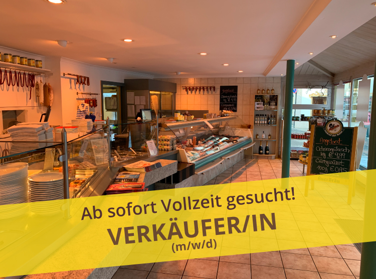 VERKÄUFER/IN (m/w/d) Vollzeit ab sofort gesucht!