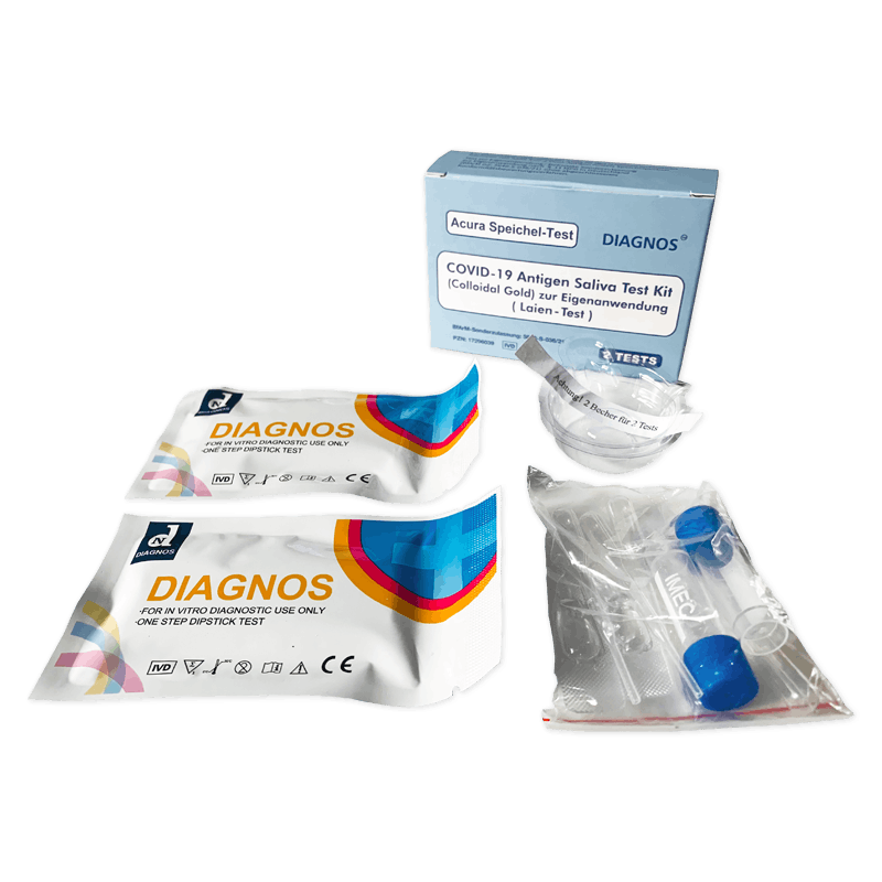 2er packung acura diagnos laien speicheltest laientest antigen schnelltest corona schnelltests schutzkleidung psa ffp2 maske nitrilhandschuhe grosshandel
