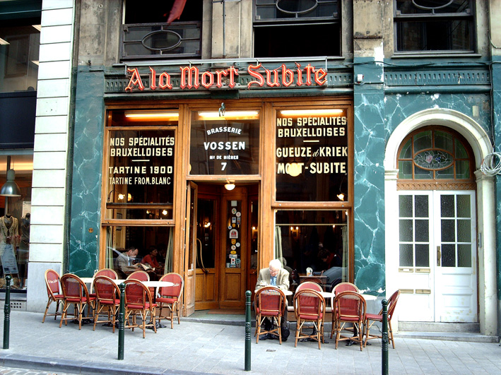 Sehenswürdigkeiten Europa: Brasserie Vossen «A la Mort Subite» in Brüssel (Belgien)