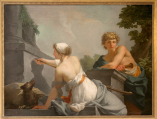 0-3-Jean-Baptiste Regnault Dibutade ou l'Origine de la peinture 1786