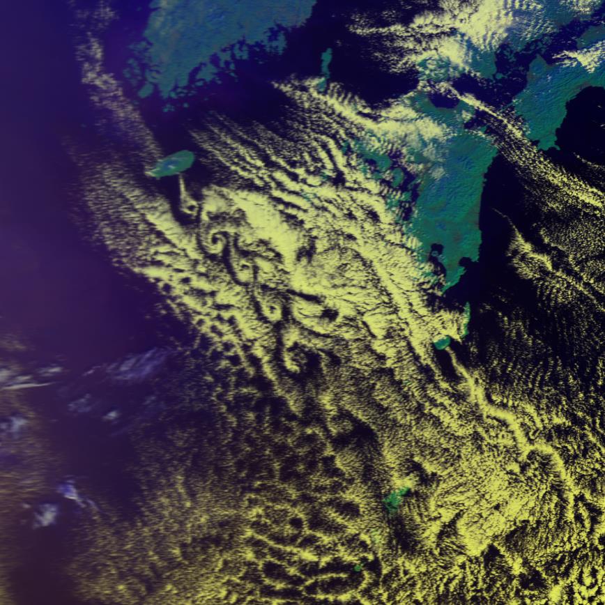2020/2/3 09:32JST Weather Satellite Metop-B 　カルマン渦列