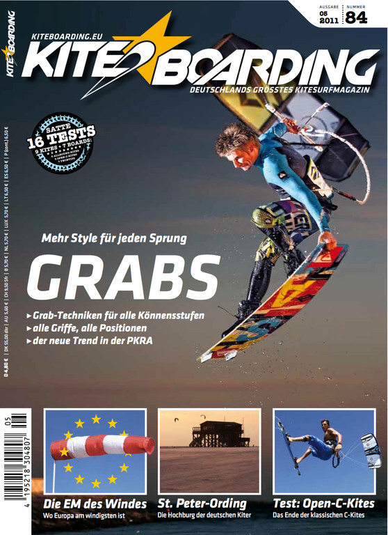 Ozone C4 Test in der aktuellen Kiteboarding.de (05/2011) Ozonekites