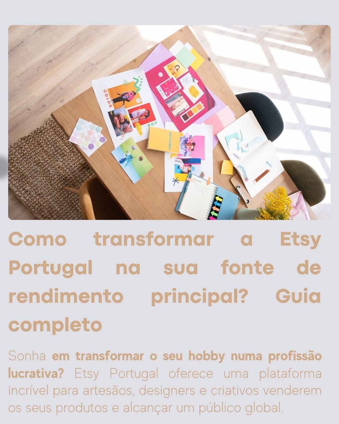 Como transformar a Etsy Portugal na sua fonte de rendimento principal? Guia completo