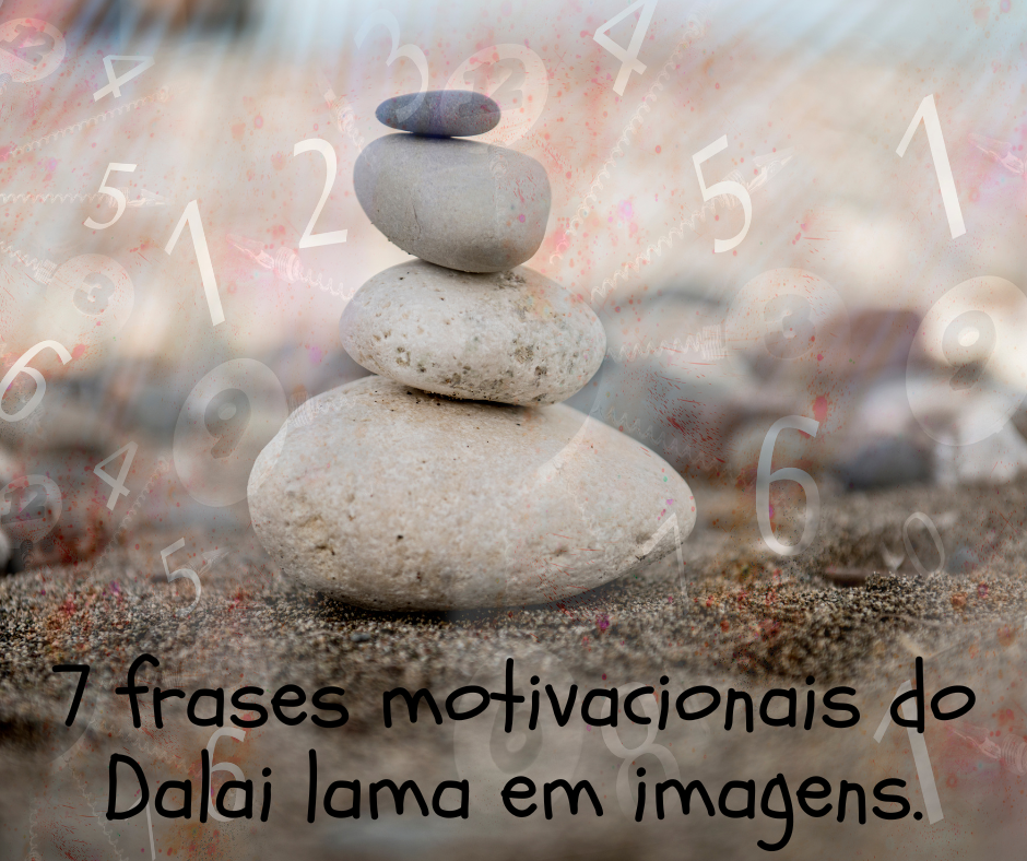 7 frases motivacionais do Dalai lama em imagens.