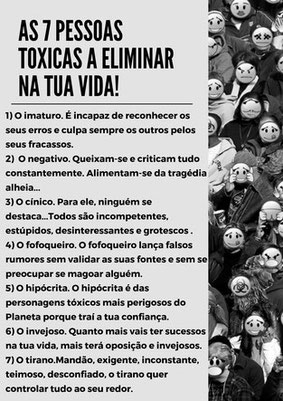 pessoas toxicas