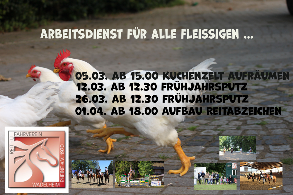 Arbeitsdienst-Termine