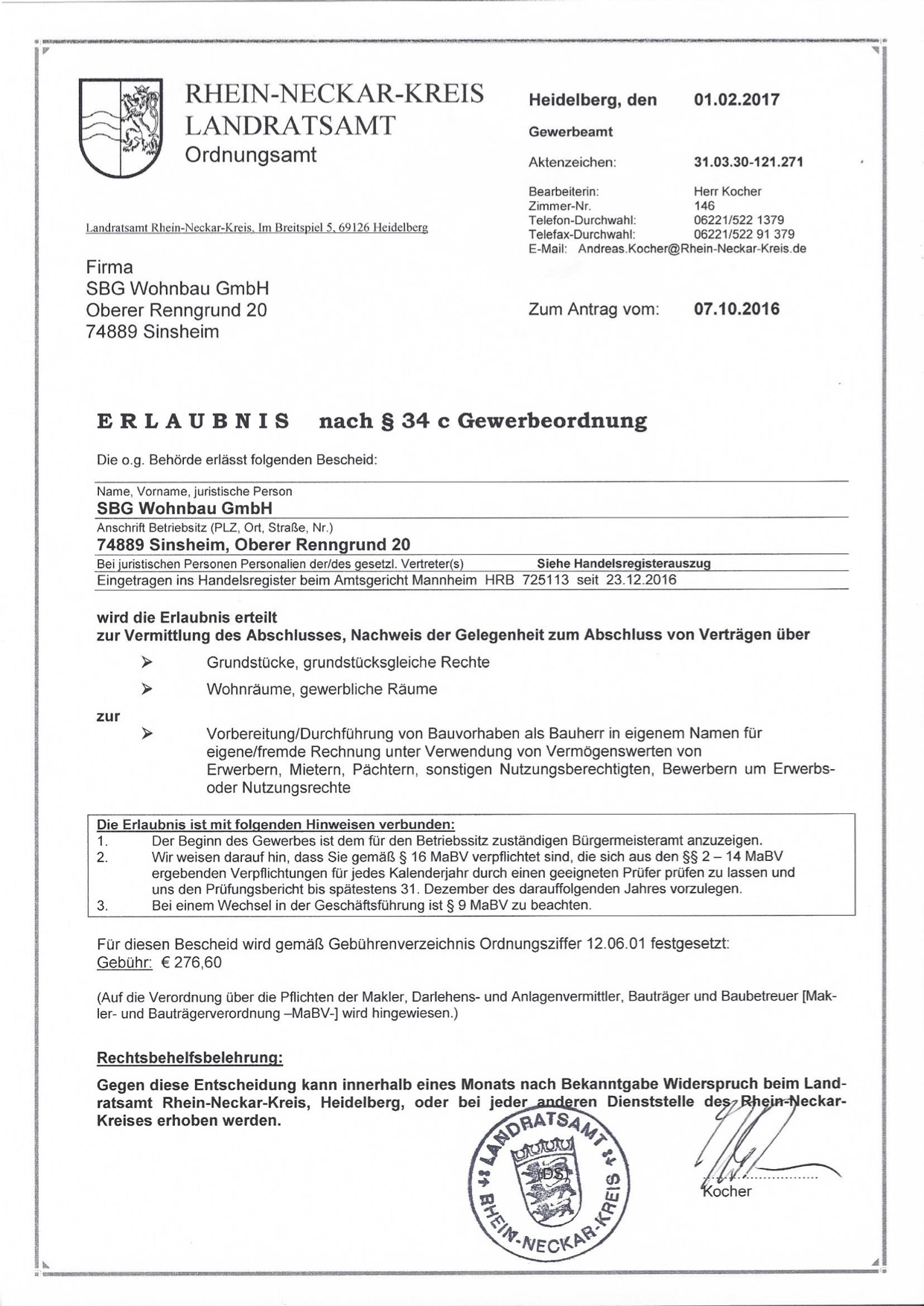 Aktuelles SBG Wohnbau GmbH