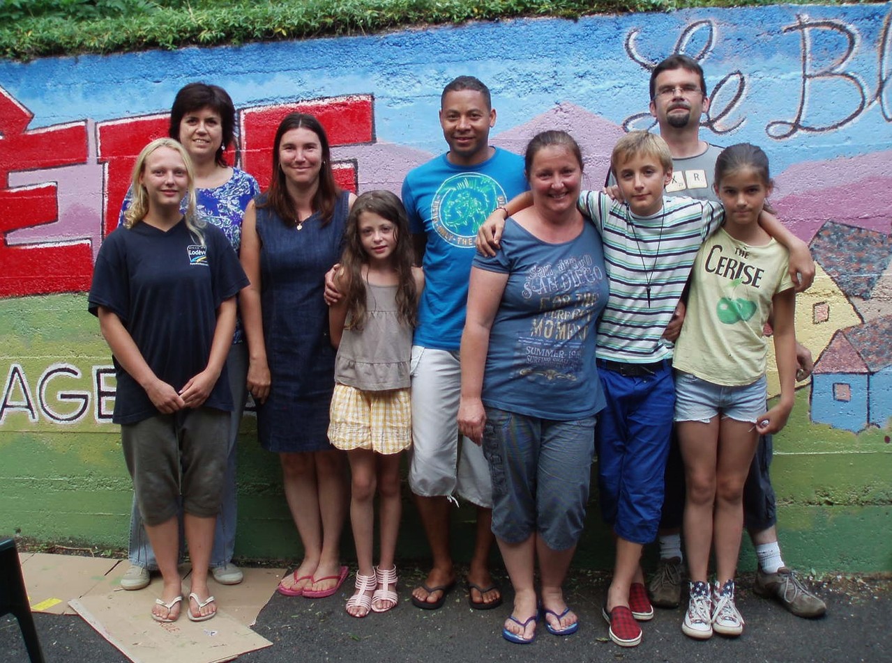 Une partie des artistes : Florine, Marylène, Carole, Lina, Jean-Charles, Cyril et sa maman, Vincent notre grand maître et Clara.