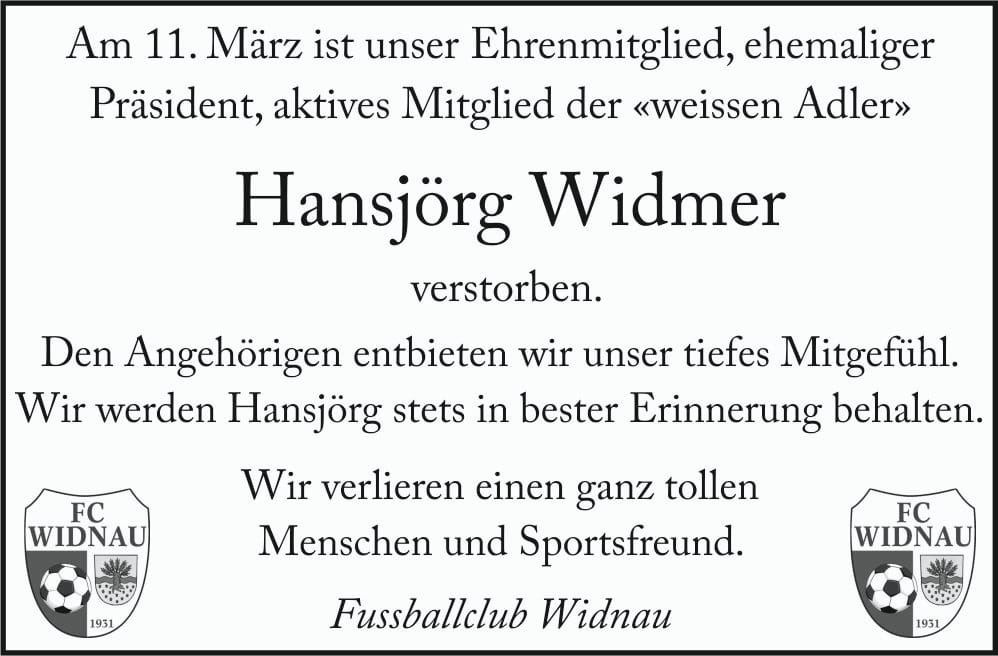 Hansjörg Widmer