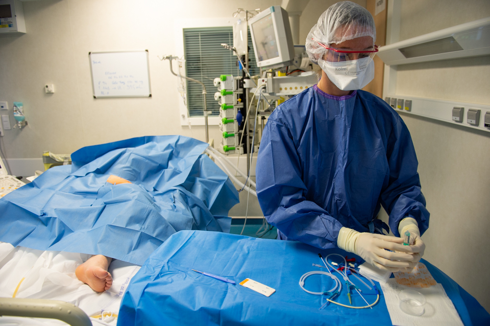 Coronavirus Covid-19 - Accueil des patients Covid au sein du service réanimation du CHD Vendée - Resuscitation service for Covid patients