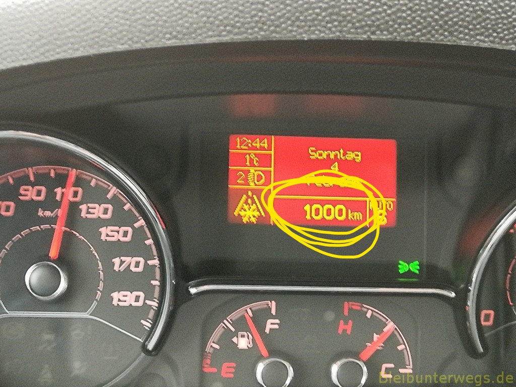 1000 Km vollgemacht!