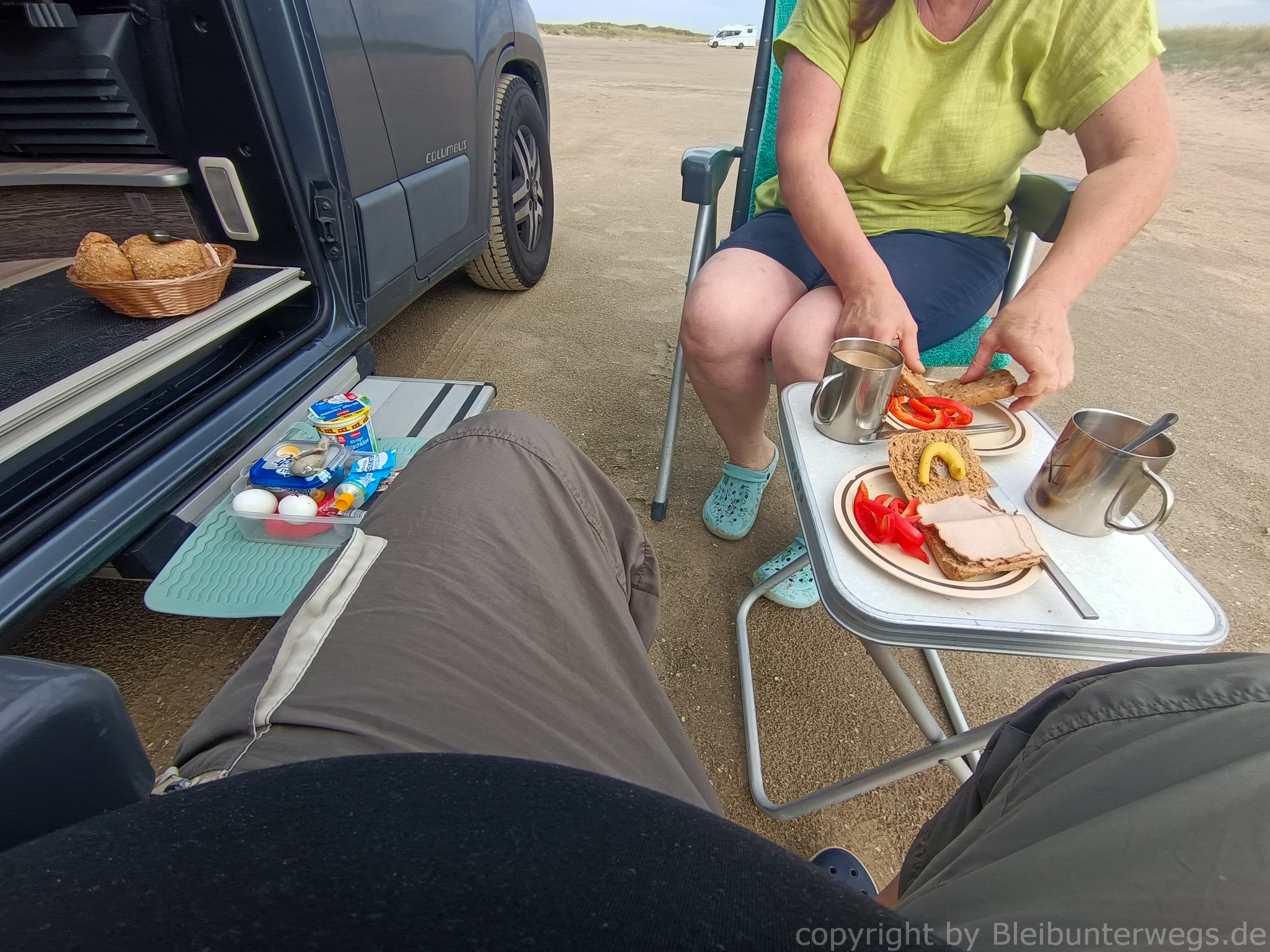 Frühstück heute am Strand!