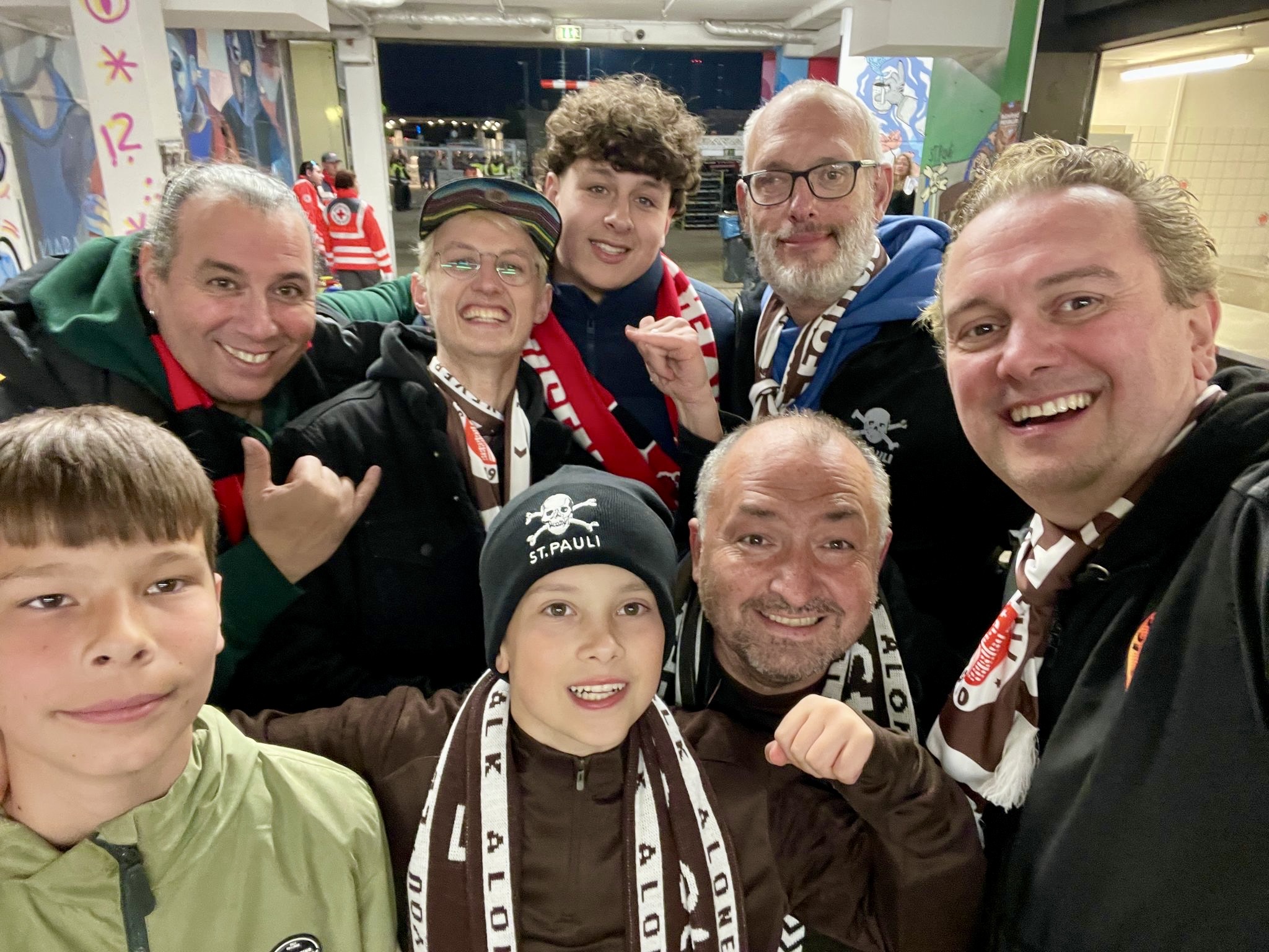 Nach dem Spiel gute Laune mit 1:1
