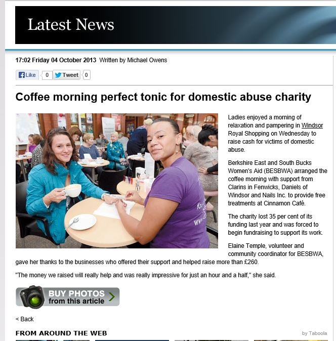 News cinnamon cafe, Windsor,