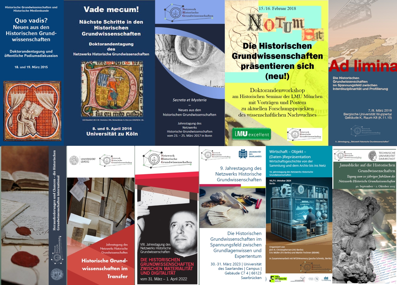 10 Jahre NHG - 10 Jahre Tagungsflyer!
