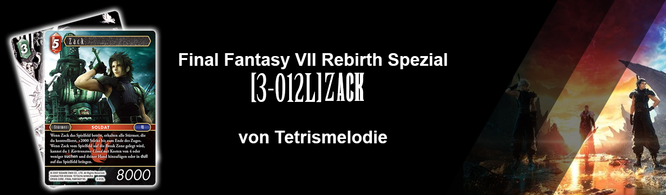 FFVII Rebirth Special: [3-012L] Zack