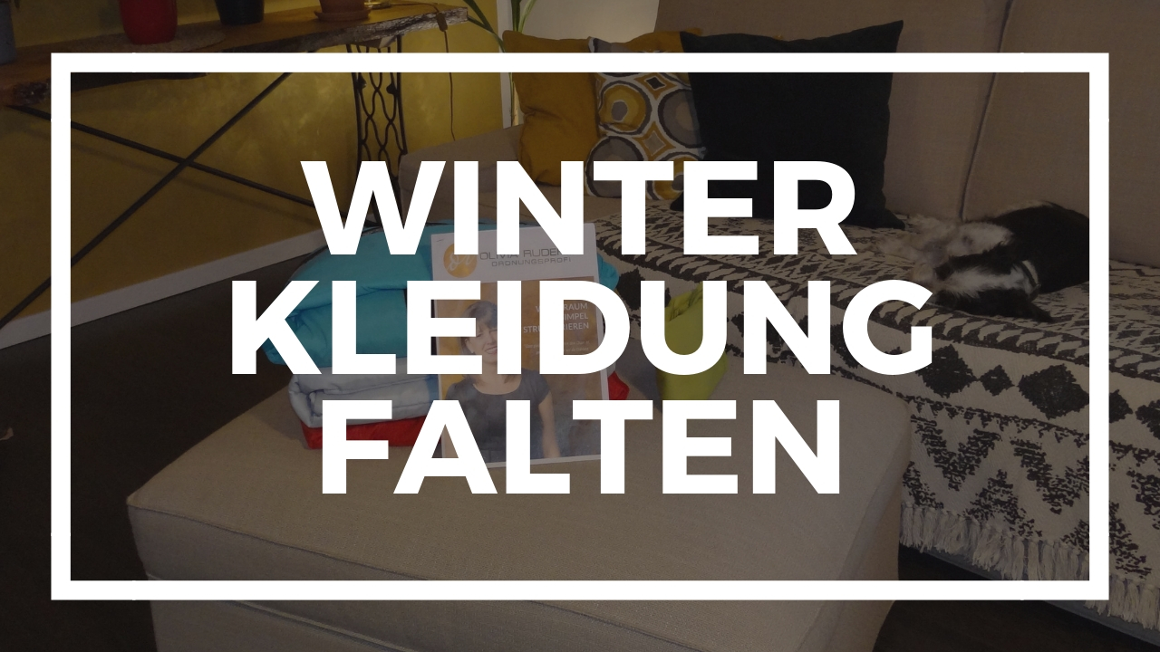 Winterkleidung falten