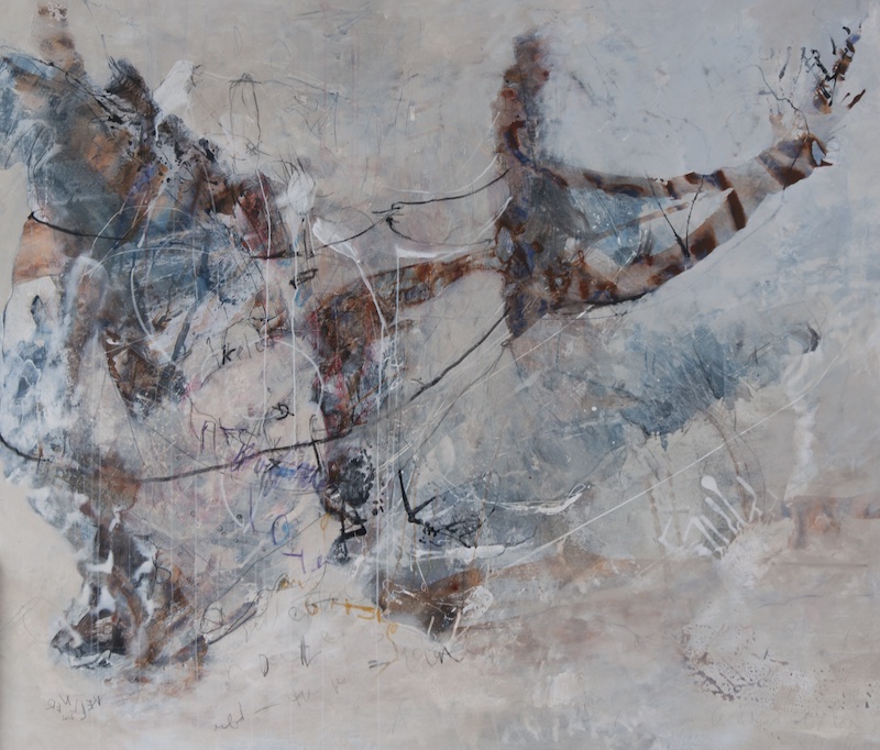 MT auf Leinen/ mixed media on canvas/ 165x195cm