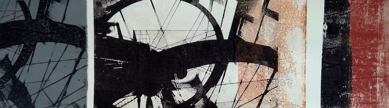 "The Wheel of Time"/Lithografie/lithography/20x70cm