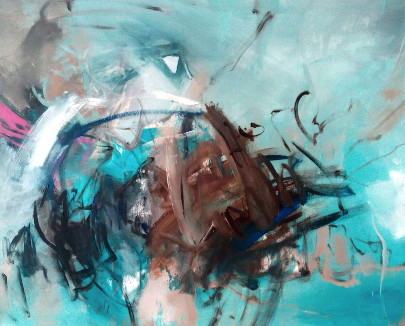 MT auf Leinen/mixed media on canvas/80x100cm/2017