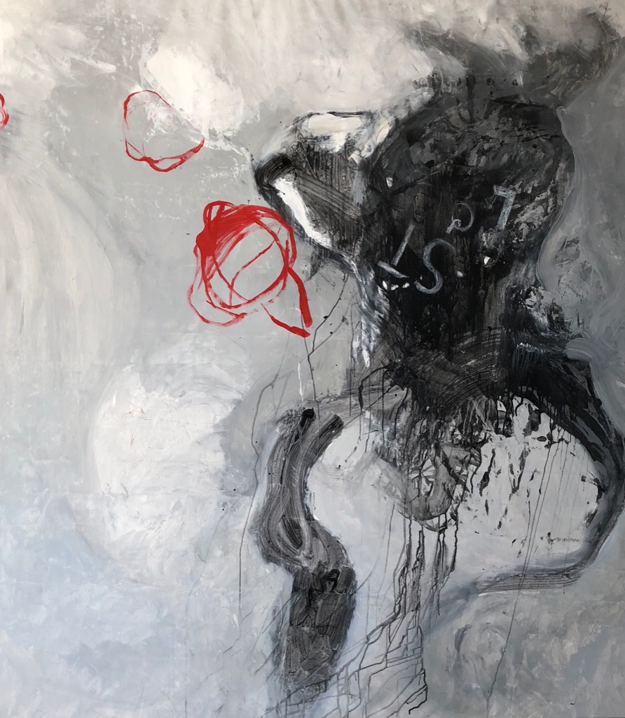 MT auf Leinen/mixed media on canvas/200x185cm/2018
