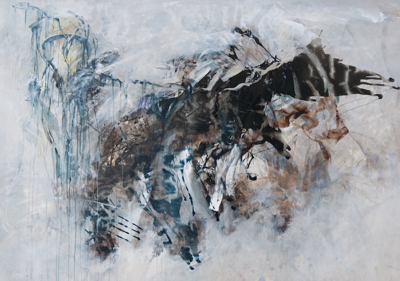 MT auf Leinen/ mixed media on canvas/ 200x285cm