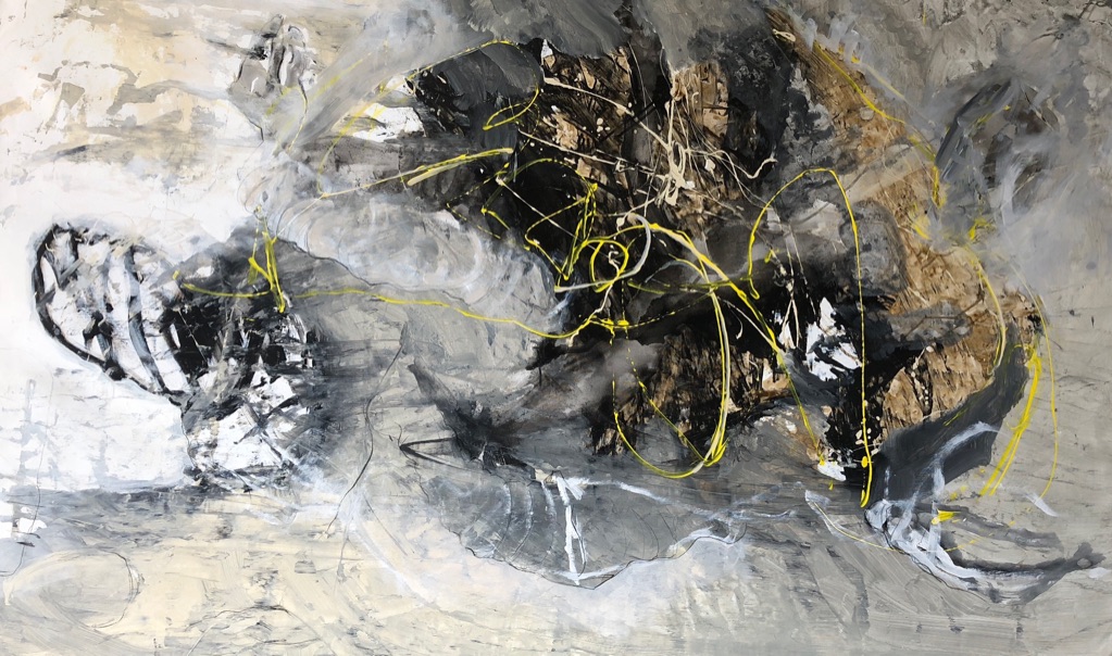 MT auf Leinen/mixed media on canvas/120x200cm/2018