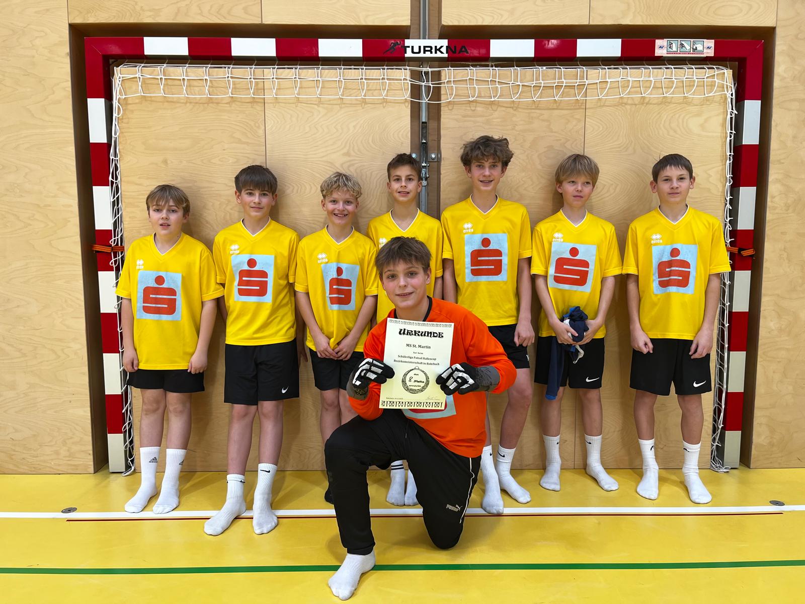 Schülerliga Futsal Bezirksmeisterschaft in Rohrbach, Rang 8