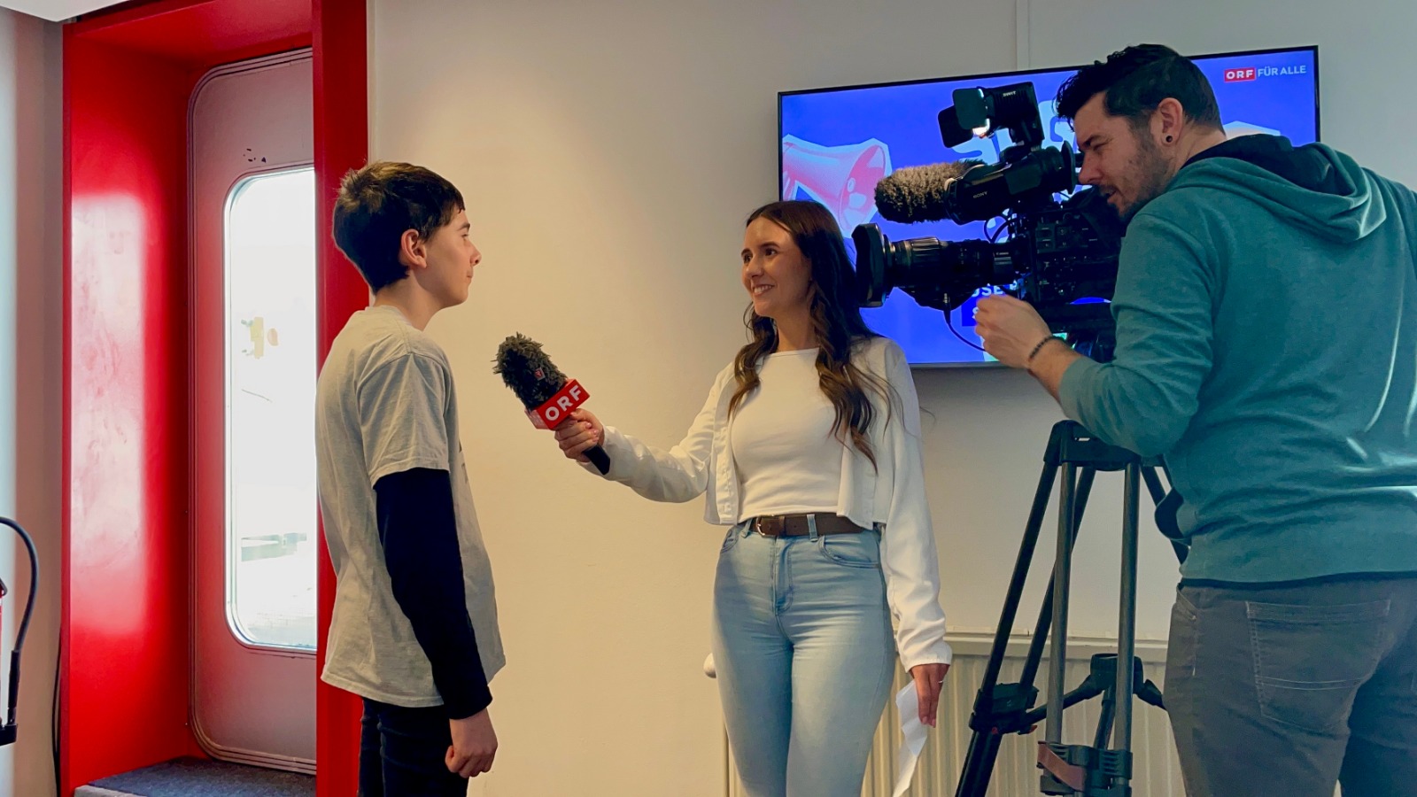 Laurin Altendorfer (3a): TV-Auftritt beim ORF Burgenland