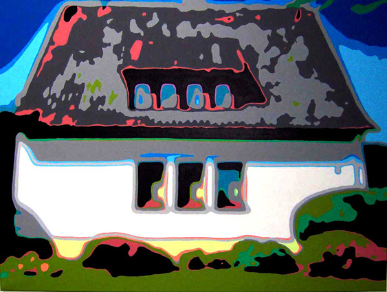 Eigenheim 2, 2004, Acryl auf Leinwand, 90x130 cm
