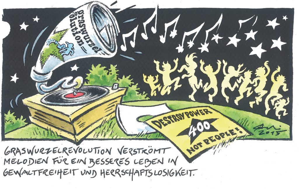 Neue Comickolumne in der Graswurzelrevolution