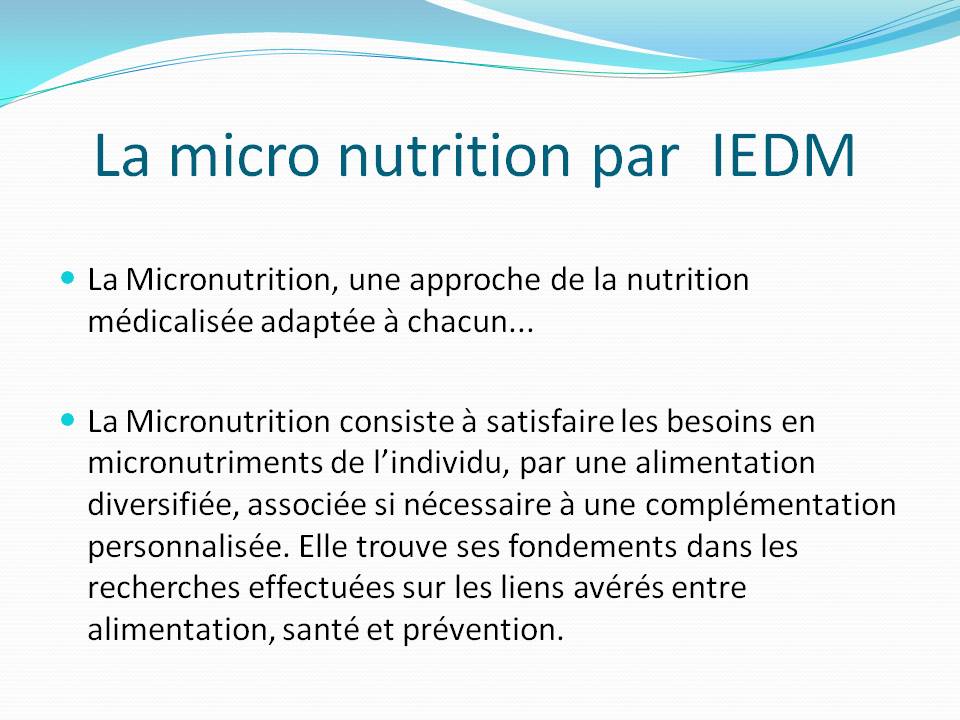 micro nutrition et eczema