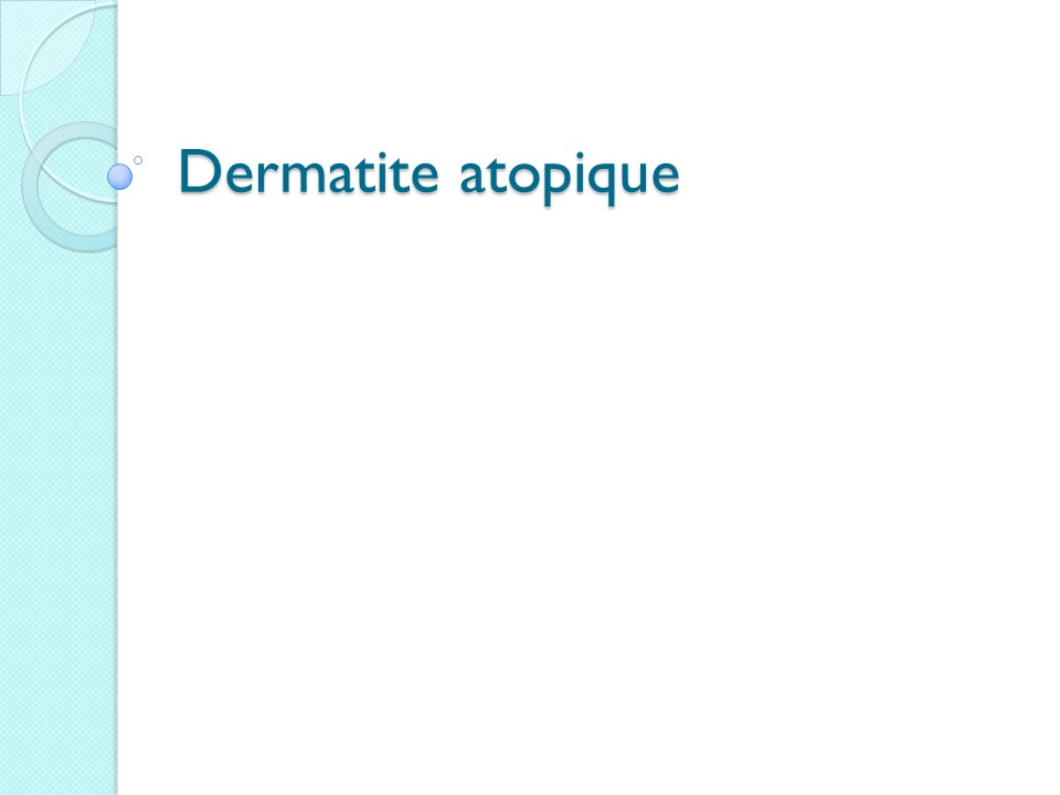 eczema atopique formation generalistes