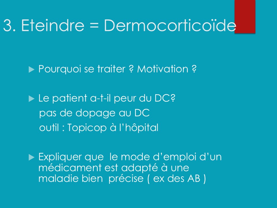 ordonnance eczema