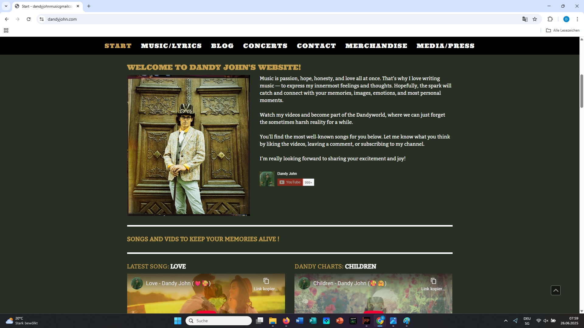 How do you like Dandy's new website?
