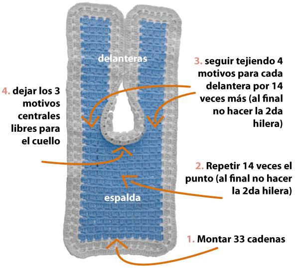 Ropón o chaquetita para bebé - Tejiendo Perú