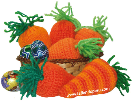 Tutorial: zanahoria de pascuas tejida a crochet (easter carrot)