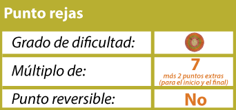 Tutorial: punto rejas tejido en dos agujas o palitos